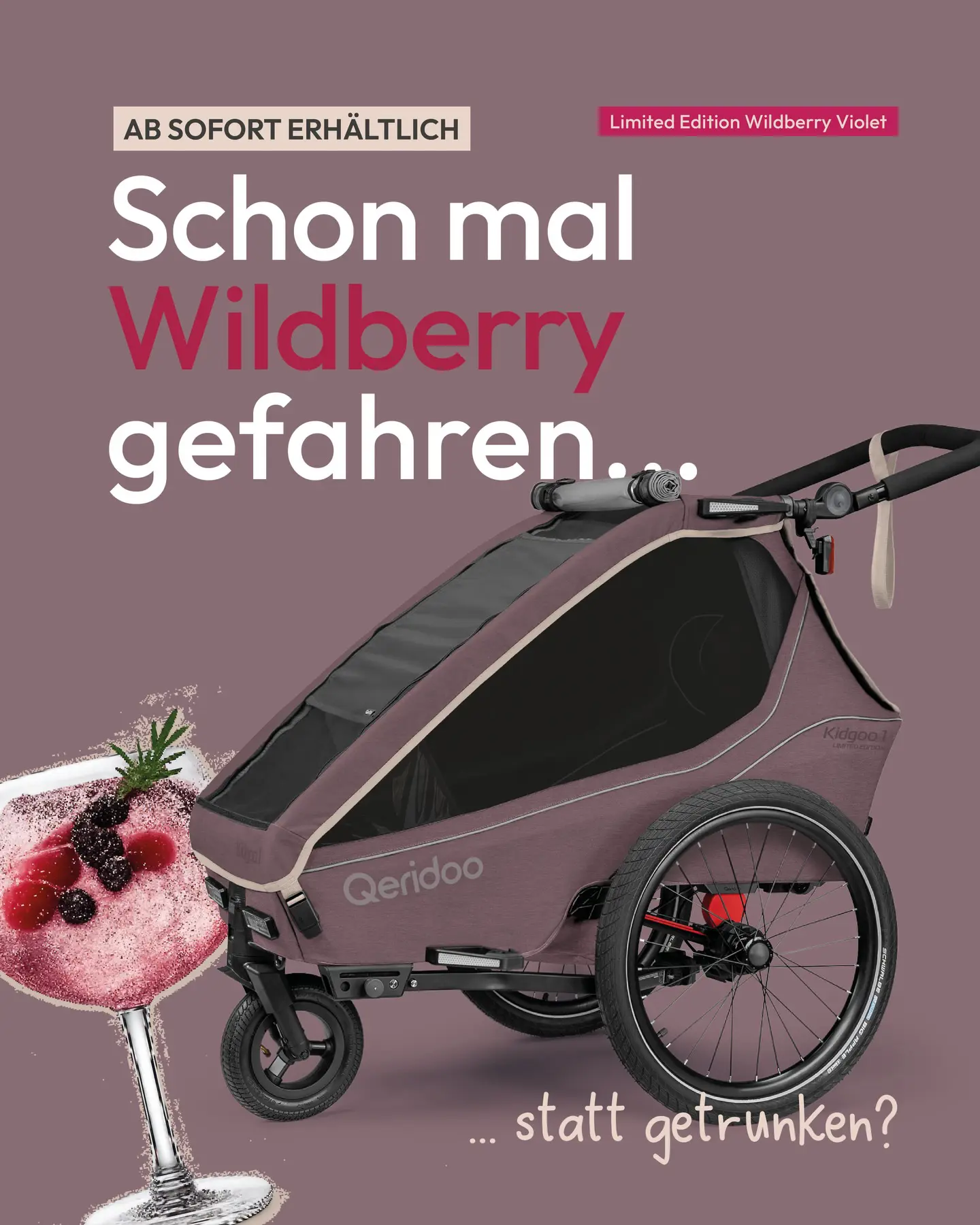 Du bringst den Lillet 🍹wir bringen den Wildberry 😄💕Die Limited Edition Kidgoo Wildberry Violet ist jetzt im Shop verfügbar 😍

#qeridoo #kidgoo #wildberryvibes #bikewithkids #familienzeit