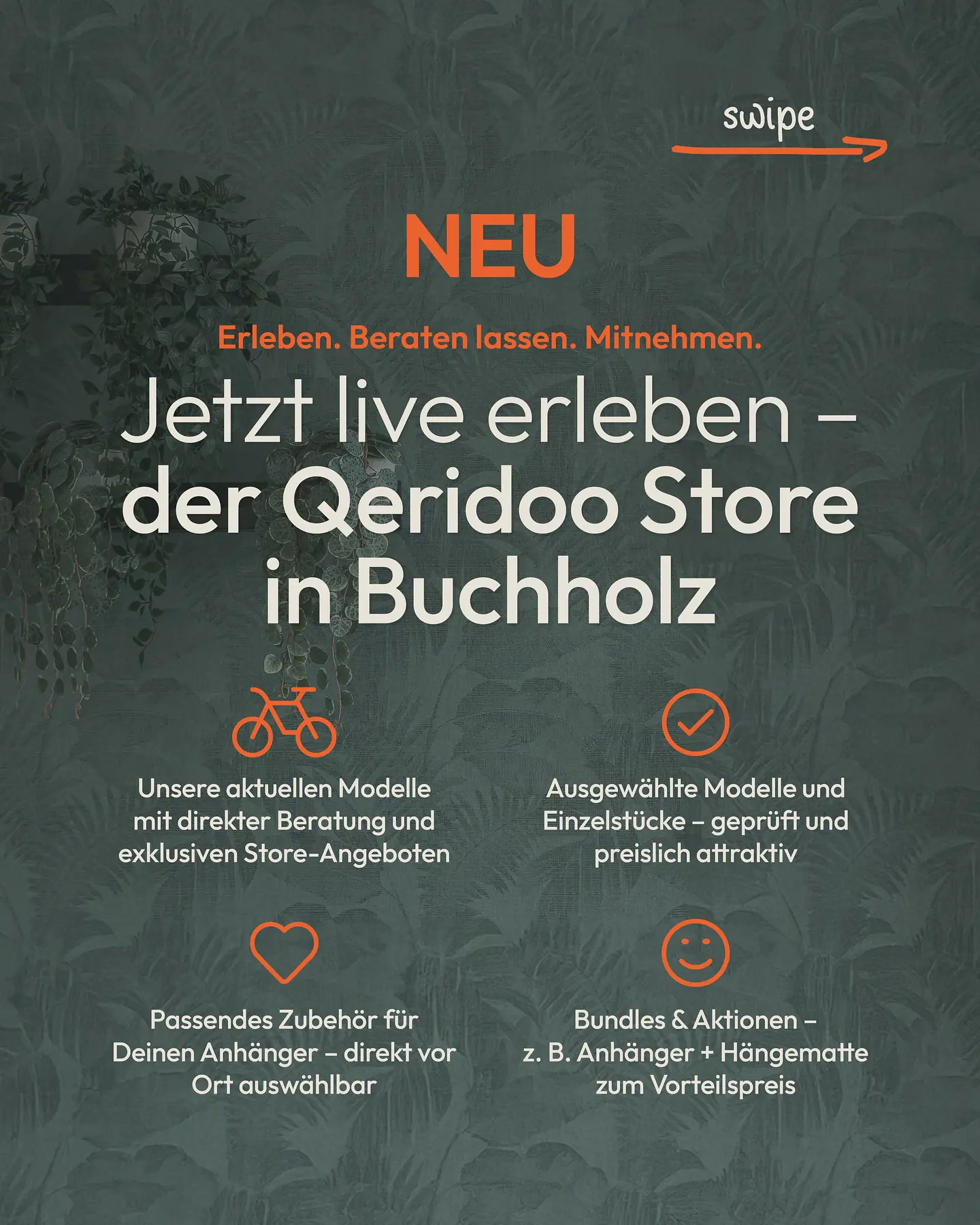 🚲 Qeridoo-Freunde aufgepasst 
→ Endlich live in Buchholz:

Im neuen Qeridoo Store erlebst Du unsere beliebtesten Fahrradanhänger direkt vor Ort.

Vergleiche Modelle, entdecke praktisches Zubehör und profitiere von exklusiven Angeboten – mit persönlicher Beratung direkt vom Hersteller.

📅 Termin buchen & vorbeikommen 
→ qeridoo.de/qeridoo-store

#QeridooStore
 #QeridooShop
 #QeridooFans
 #QeridooCommunity
 #QeridooFamily
 #QeridooWorld
#Qeridoo
#Fahrradanhänger