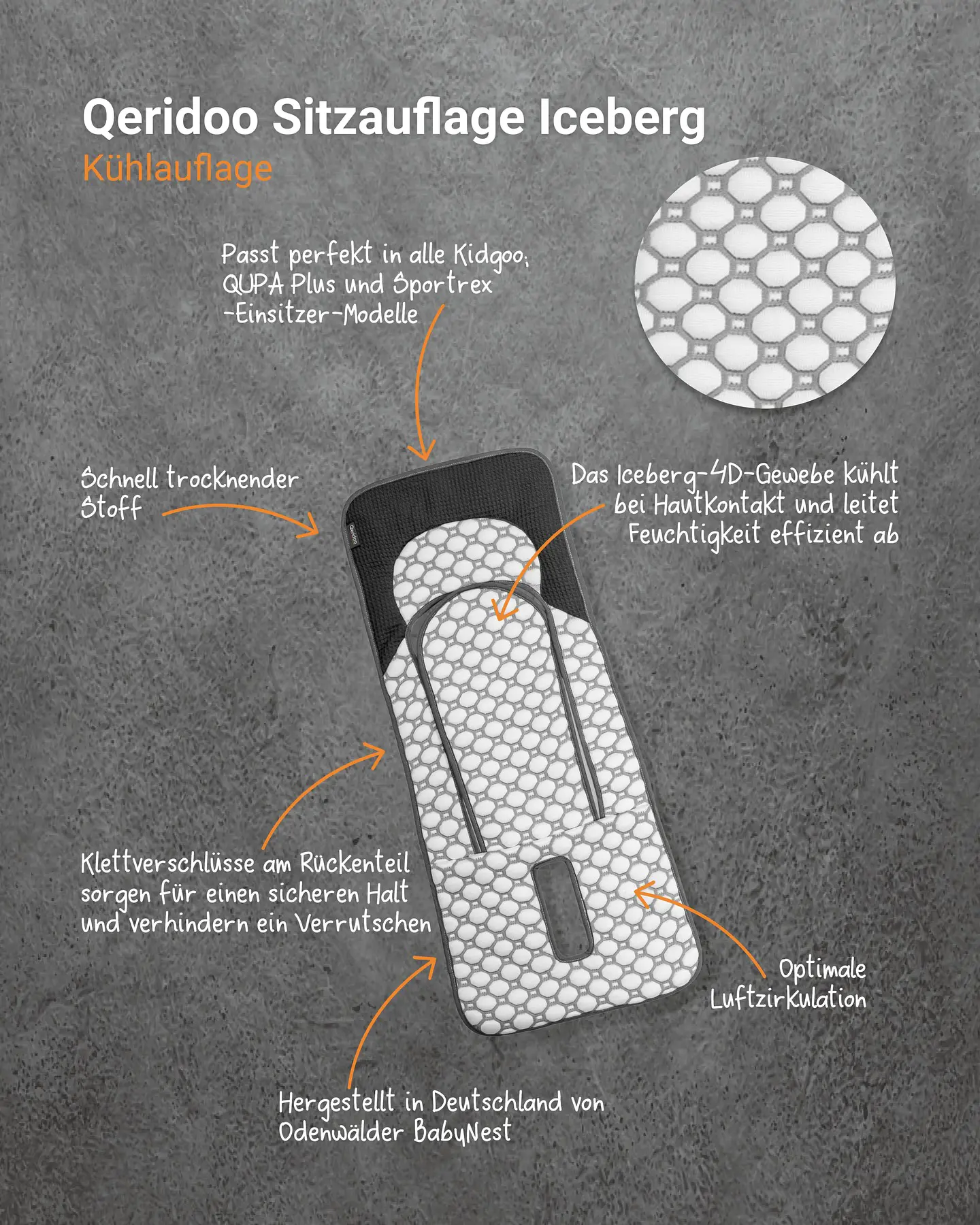 ❄️ Cool durch den Sommer! ❄️
Unsere neue Qeridoo Sitzauflage Iceberg sorgt für extra Komfort an heißen Tagen. Das innovative Iceberg-4D-Gewebe leitet Feuchtigkeit effizient ab und kühlt angenehm bei Hautkontakt.
✅ Perfekte Passform für alle Einsitzer-Modelle (Kidgoo, QUPA Plus, Sportrex)
 ✅ Sicherer Halt dank Klettverschlüssen
 ✅ Hergestellt in 🇩🇪 von Odenwälder BabyNest @odenwaelderbabynest 
👉 Hol Dir den Frische-Boost für Deinen Anhänger!
#Qeridoo #Kühleinlage #SommerMitKind #Kinderfahrradanhänger #MadeInGermany #CoolBleiben #FamilienAbenteuer
