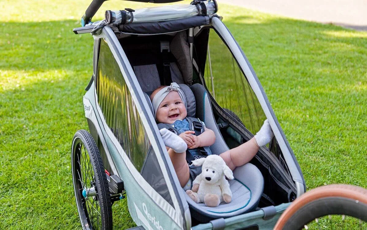 Bild Belüftung im Qeridoo Kinderfahrradanhänger