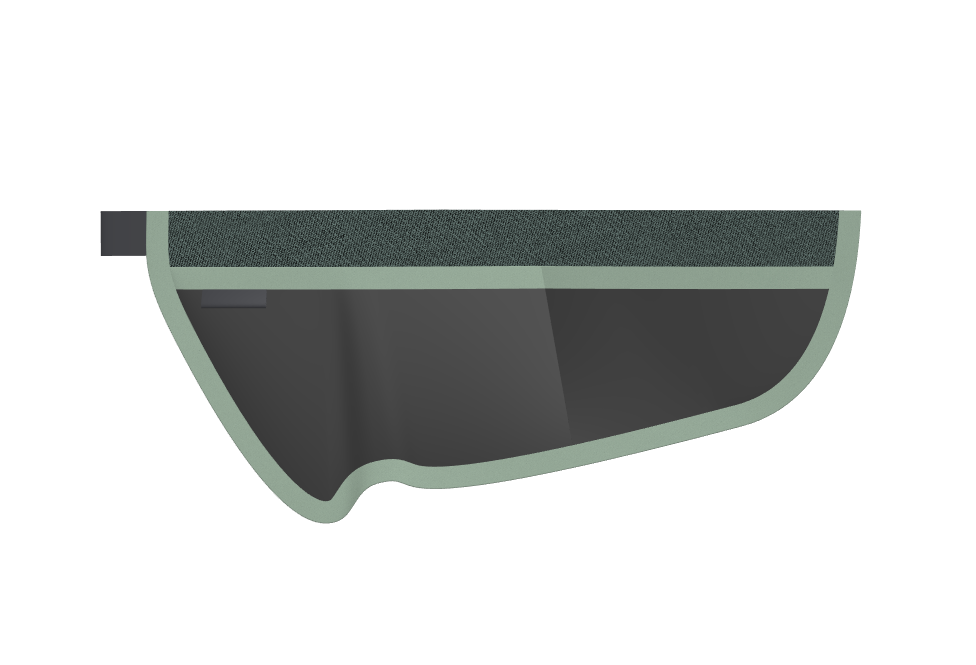 Innentasche Kidgoo links Forest Green