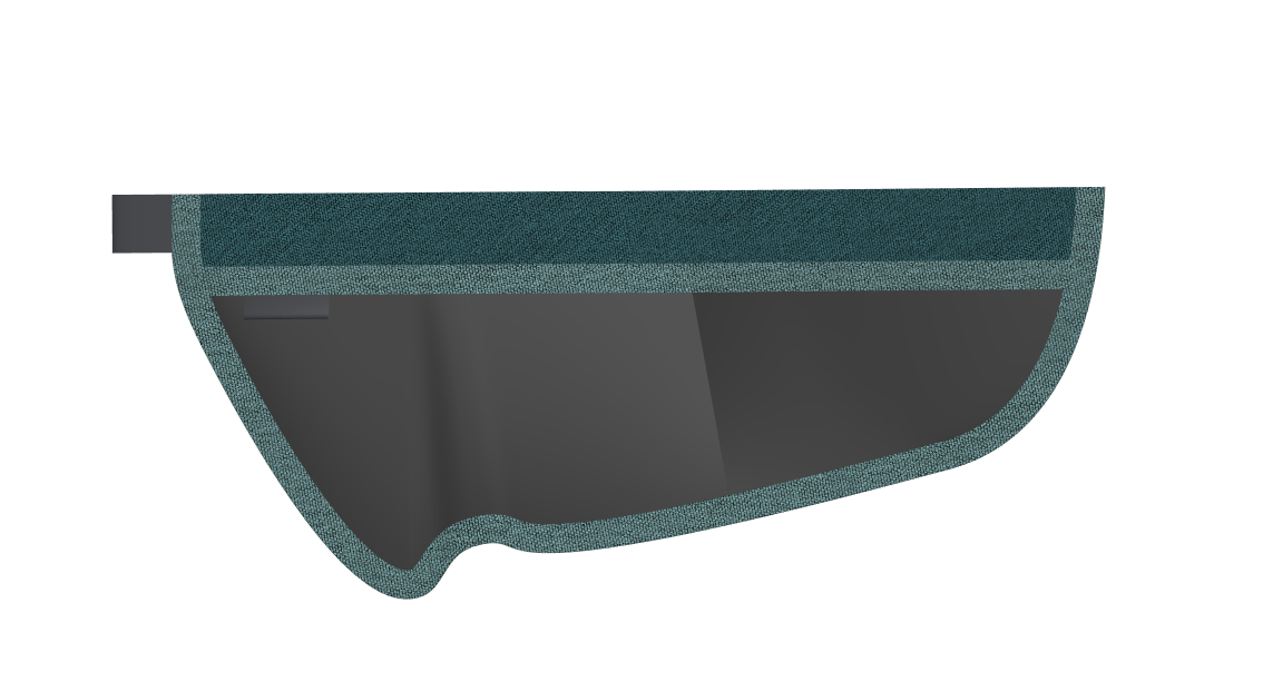 Innentasche Kidgoo links Pacific Blue