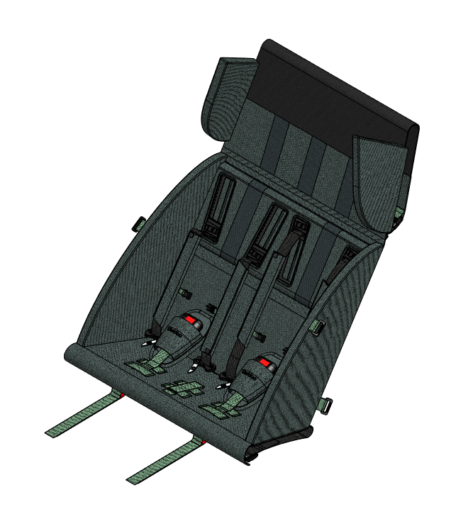 Sitzbank Kidgoo 2 Forest Green