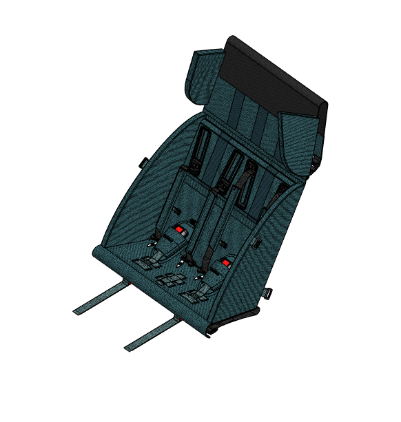 Sitzbank Kidgoo 2 Pacific Blue