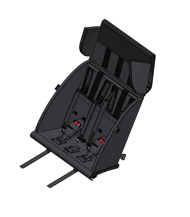 Sitzbank Kidgoo 2 Phantom Grey